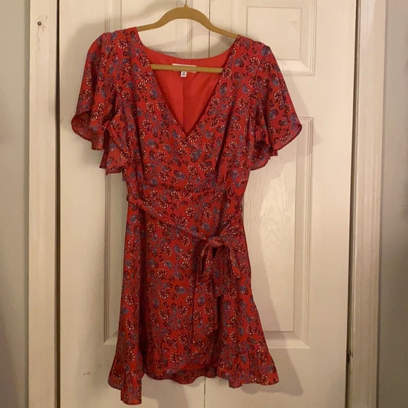 Jack by BB Dakota Dresses & Skirts - Red Floral Print Dress by Jack